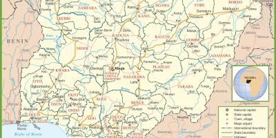 Ամբողջական քարտեզը Նիգերիայում