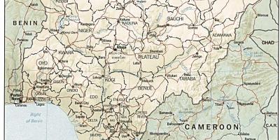 Քարտեզ սխեման Նիգերիա 